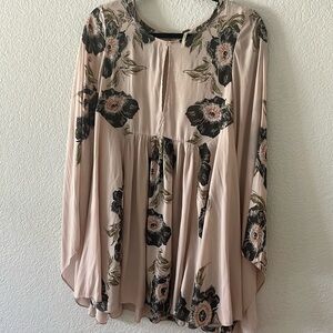 Free people long sleeve dress size small